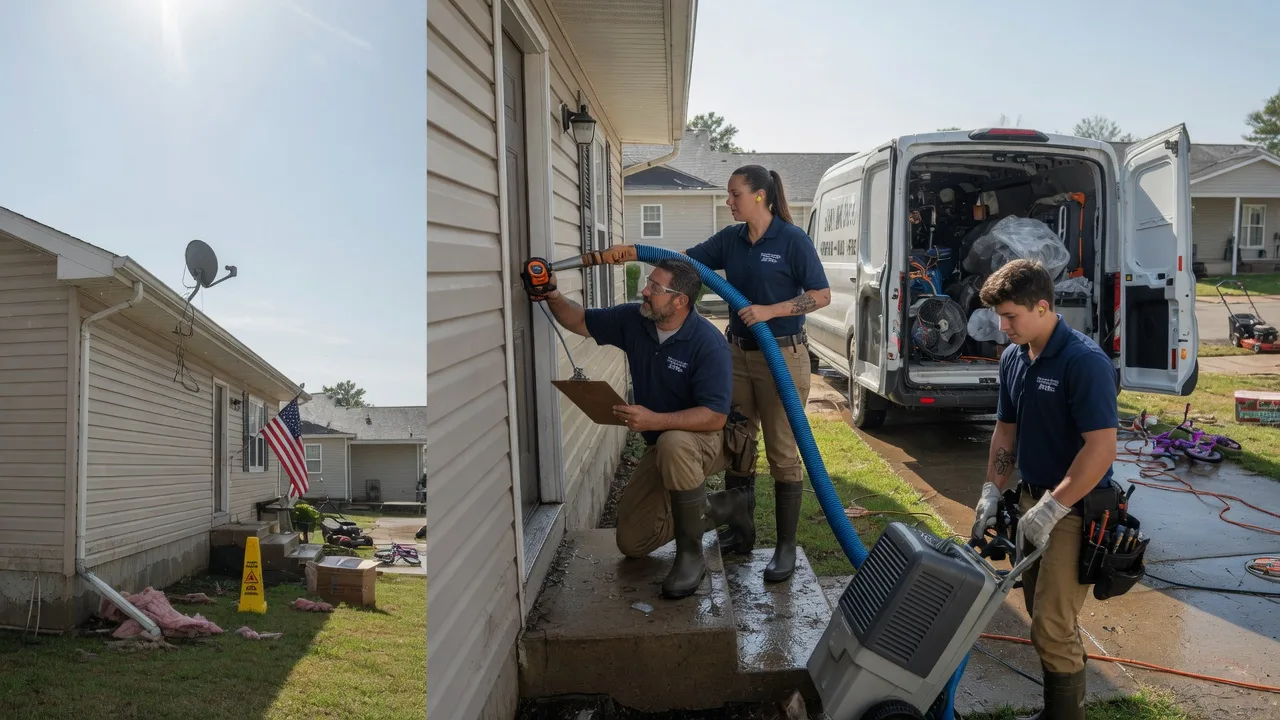 Ceiling Water Damage Restoration in Mcconnell Afb, KS near me